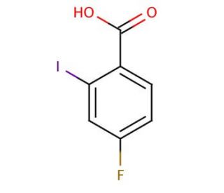 4-Fluoro-2-iodobenzoic acid (CAS 56096-89-0) - chemical structure image