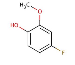4-Fluoro-2-methoxyphenol (CAS 450-93-1) - chemical structure image