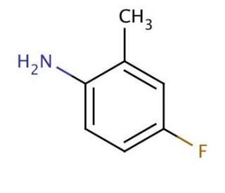 4-Fluoro-2-methylaniline (CAS 452-71-1) - chemical structure image