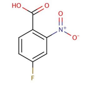 4-Fluoro-2-nitrobenzoic acid (CAS 394-01-4) - chemical structure image