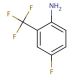 4-Fluoro-2-(trifluoromethyl)aniline (CAS 393-39-5) - chemical structure image