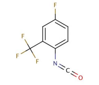 4-Fluoro-2-(trifluoromethyl)phenyl isocyanate (CAS 190774-54-0) - chemical structure image
