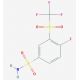 4-Fluoro-3-[(trifluoromethyl)sulfonyl]benzenesulfonamide - chemical structure image