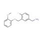 [4-fluoro-3-(2-methoxyphenoxymethyl)phenyl]methanamine - chemical structure image