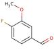 4-Fluoro-3-methoxybenzaldehyde (CAS 128495-46-5) - chemical structure image