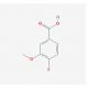 4-Fluoro-3-methoxybenzoic acid (CAS 82846-18-2) - chemical structure image