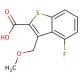 4-fluoro-3-(methoxymethyl)-1-benzothiophene-2-carboxylic acid - chemical structure image