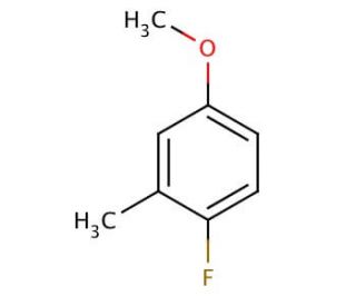 4-Fluoro-3-methylanisole (CAS 2338-54-7) - chemical structure image