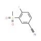 4-Fluoro-3-(methylsulphonyl)benzonitrile (CAS 914636-47-8) - chemical structure image