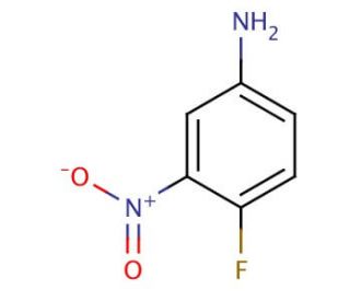 4-Fluoro-3-nitroaniline (CAS 364-76-1) - chemical structure image