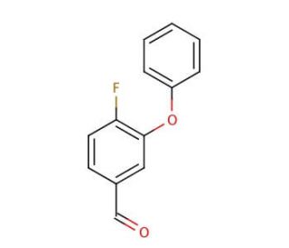 4-Fluoro-3-phenoxybenzaldehyde (CAS 68359-57-9) - chemical structure image