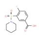 4-Fluoro-3-(piperidine-1-sulfonyl)-benzoic acid - chemical structure image