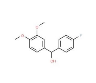 4-Fluoro-3&prime;,4&prime;-dimethoxybenzhydrol - chemical structure image
