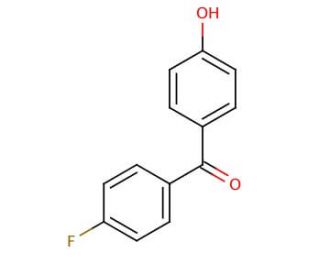 4-Fluoro-4&prime;-hydroxybenzophenone (CAS 25913-05-7) - chemical structure image