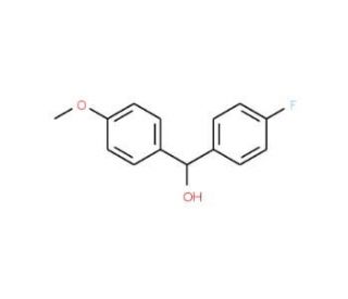 4-Fluoro-4&prime;-methoxybenzhydrol (CAS 1426-55-7) - chemical structure image