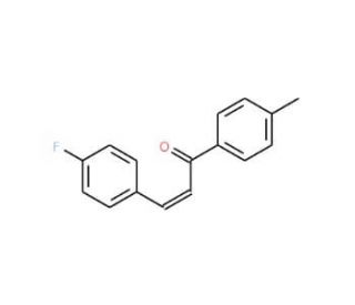4-Fluoro-4&prime;-methylchalcone (CAS 13565-38-3) - chemical structure image