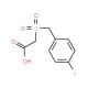 (4-Fluoro-α-tolulenesulfonyl)acetic acid (CAS 222639-41-0) - chemical structure image