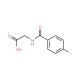 (4-Fluoro-benzoylamino)-acetic acid (CAS 366-79-0) - chemical structure image