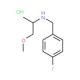 (4-Fluoro-benzyl)-(2-methoxy-1-methyl-ethyl)-amine hydrochloride - chemical structure image