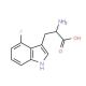 4-Fluoro-DL-tryptophan (CAS 25631-05-4) - chemical structure image