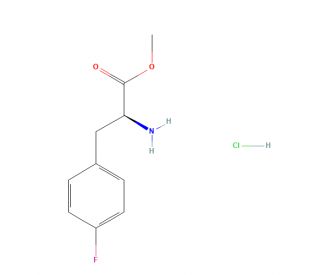 4-Fluoro-L-phenylalanine methyl ester hydrochloride (CAS 64231-55-6) - chemical structure image
