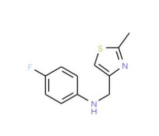 4-fluoro-N-[(2-methyl-1,3-thiazol-4-yl)methyl]aniline - chemical structure image