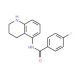 4-fluoro-N-(1,2,3,4-tetrahydroquinolin-5-yl)benzamide - chemical structure image