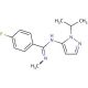 4-fluoro-N′-(1-isopropyl-1H-pyrazol-5-yl)-N-methylbenzenecarboximidamide - chemical structure image