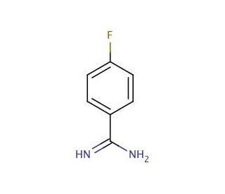 4-Fluorobenzamidine, Hydrochloride, Monohydrate (CAS 2339-59-5) - chemical structure image