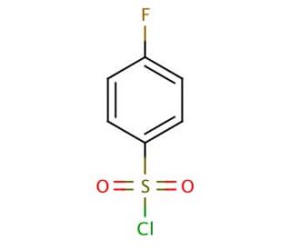 4-Fluorobenzenesulfonyl chloride (CAS 349-88-2) - chemical structure image