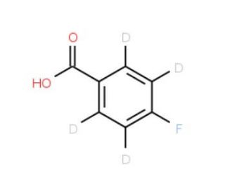 4-Fluorobenzoic acid-&alpha;-13C-2,3,5,6-d4 (CAS 285977-82-4) - chemical structure image