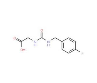 ({[(4-fluorobenzyl)amino]carbonyl}amino)acetic acid - chemical structure image