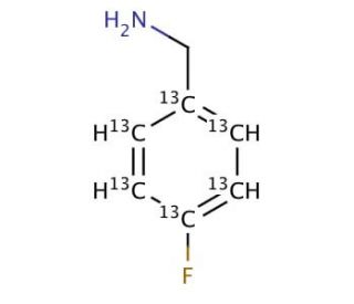 4-Fluorobenzylamine-13C6 - chemical structure image