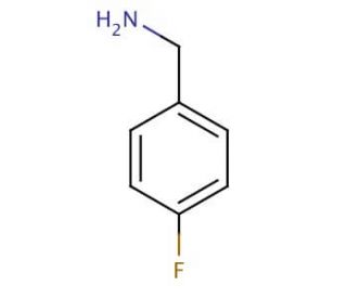 4-Fluorobenzylamine (CAS 140-75-0) - chemical structure image