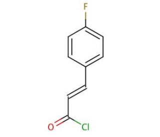 4-Fluorocinnamoyl chloride (CAS 13565-08-7) - chemical structure image