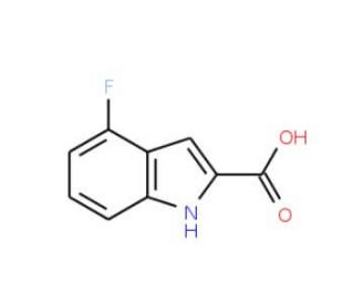 4-Fluoroindole-2-carboxylic acid (CAS 399-68-8) - chemical structure image