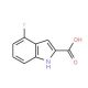 4-Fluoroindole-2-carboxylic acid (CAS 399-68-8) - chemical structure image