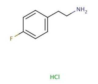 4-Fluorophenethylamine hydrochloride (CAS 459-19-8) - chemical structure image