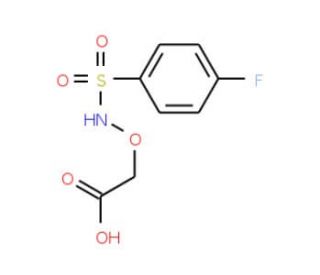 ({[(4-fluorophenyl)sulfonyl]amino}oxy)acetic acid - chemical structure image