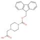 4-Fmoc-1-piperazineacetic acid hydrate (CAS 180576-05-0) - chemical structure image
