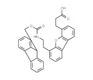 4-(Fmoc-2-aminoethyl)-6-dibenzofuranpropionic acid (CAS 882847-24-7) - chemical structure image