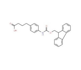 4-(Fmoc-4-aminophenyl)butanoic acid (CAS 186320-14-9) - chemical structure image