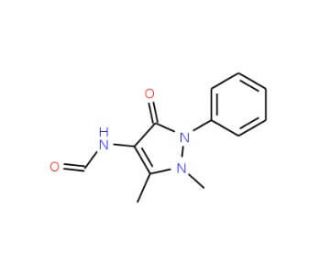 4-Formylamino Antipyrine (CAS 1672-58-8) - chemical structure image