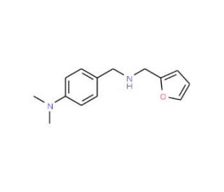 (4-{[(Furan-2-ylmethyl)-amino]-methyl}-phenyl)-dimethylamine (CAS 289490-62-6) - chemical structure image