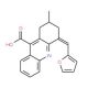 4-Furan-2-ylmethylene-2-methyl-1,2,3,4-tetrahydro-acridine-9-carboxylic acid - chemical structure image