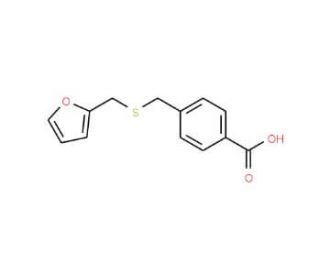 4-(Furan-2-ylmethylsulfanylmethyl)-benzoic acid - chemical structure image