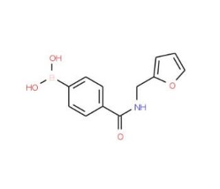 4-(Furfurylaminocarbonyl)benzeneboronic acid (CAS 850568-18-2) - chemical structure image