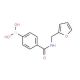 4-(Furfurylaminocarbonyl)benzeneboronic acid (CAS 850568-18-2) - chemical structure image