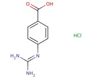 4-Guanidinobenzoic Acid Hydrochloride Salt - chemical structure image