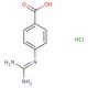 4-Guanidinobenzoic Acid Hydrochloride Salt - chemical structure image